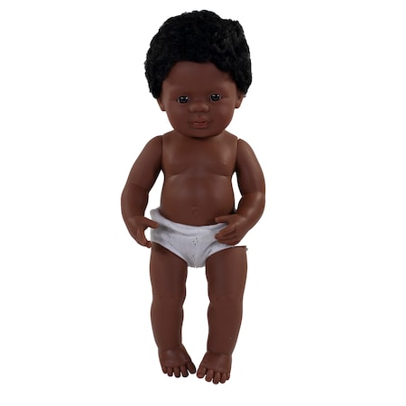 Anatomically Correct 15in. Baby Doll, African-American Boy